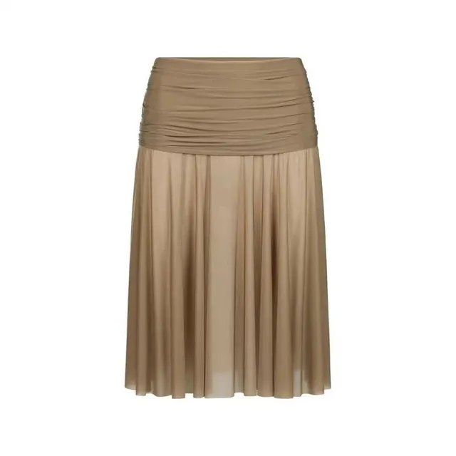 Pleated Skirt Ruched Waist