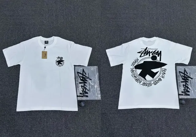 Stüssy T-Shirt Shark Logo Print