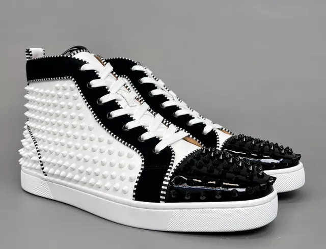 Christian Louboutin Louis Spikes Spiked Leather