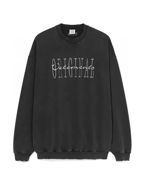 Vetements Crewneck Sweatshirt Original Logo