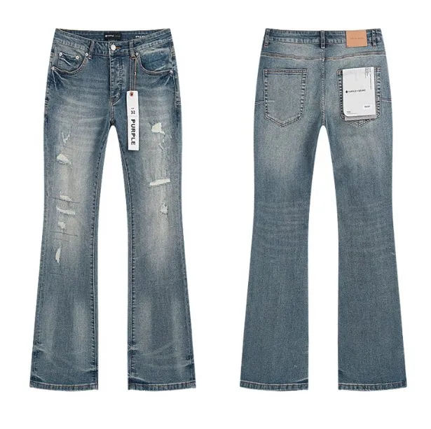 Flared Jeans Distressed Wash