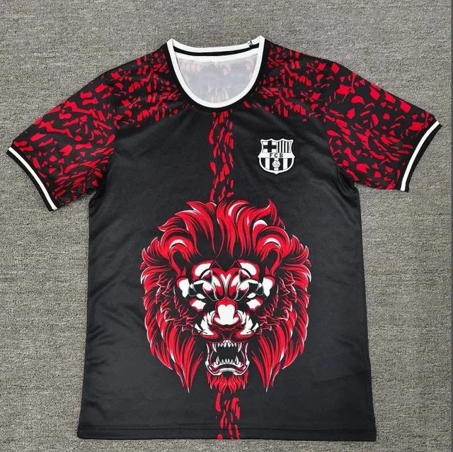 FC Barcelona Lion Graphic Jersey Red Lion Print