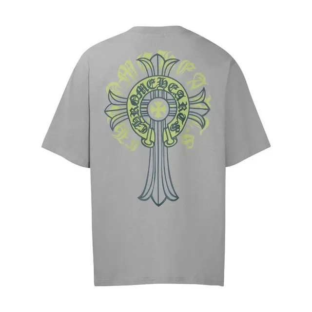 Chrome Hearts Cross Logo Tee Lime Green Print