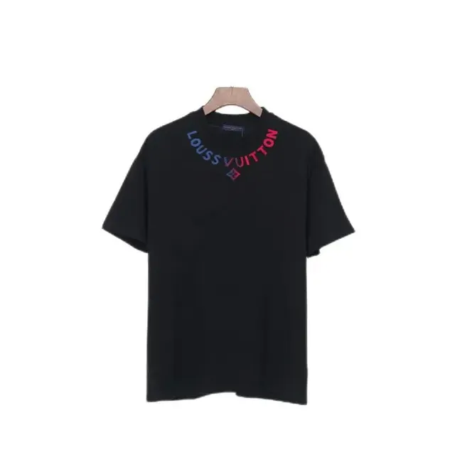 Louis Vuitton T-Shirt Multi-Color Logo Neck