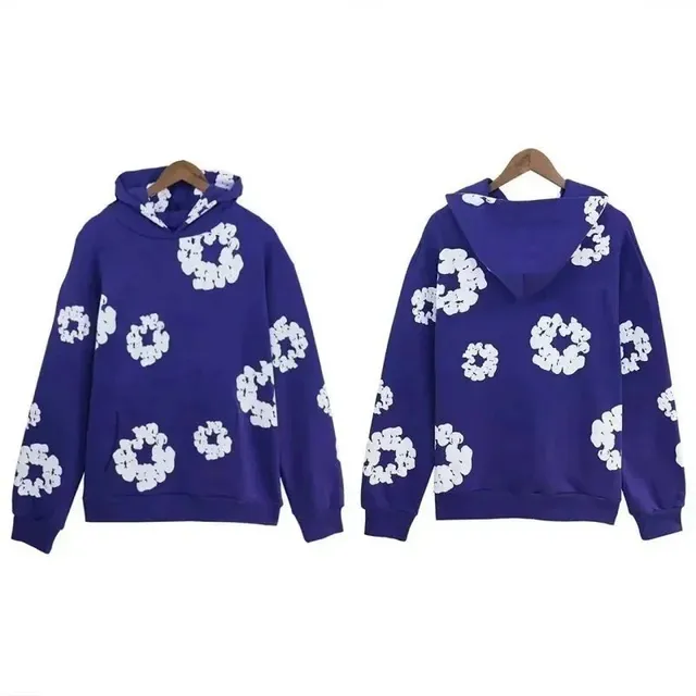 Off-White Hooded Sweatshirt Floral Print