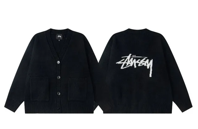 Stüssy Cardigan Logo Knit