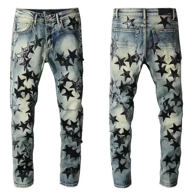 Amiri Star Print Jeans All-Over Star Print