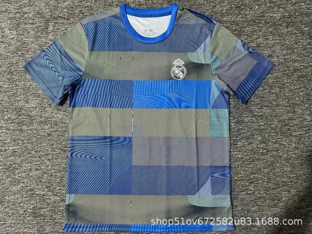 Adidas Real Madrid Training Jersey Optical Illusion Print