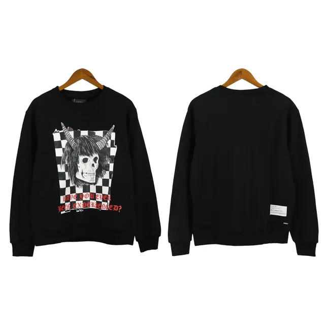 Amiri Crewneck Sweatshirt Skull Horn Graphic