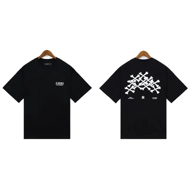 Amiri Graphic Tee Crossbones Print
