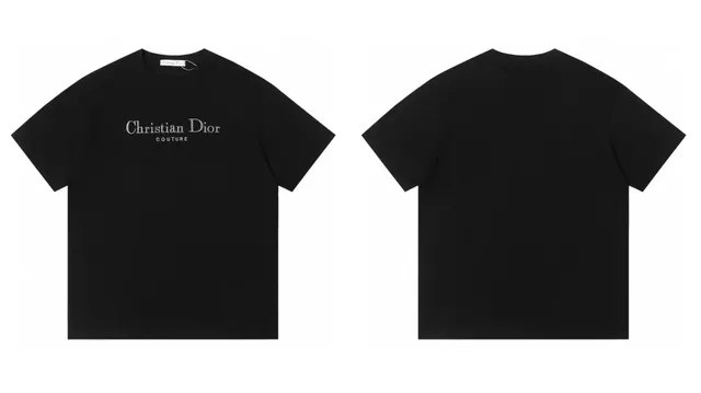 Dior Couture Logo T-Shirt Embroidered