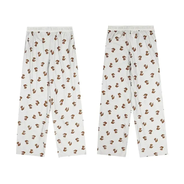 Hollister Printed Lounge Pants Bear Print
