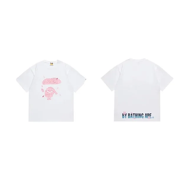 BAPE Shark Tee Pink Shark Graphic