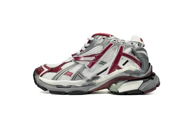 Balenciaga Triple S White Red Grey