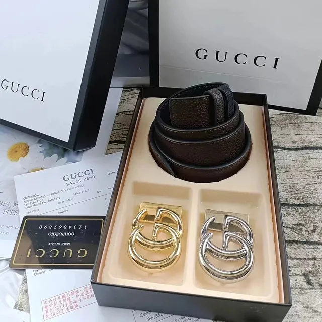 Gucci Horsebit 1955 Belt Double G Buckle