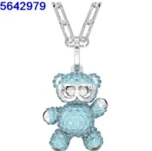 Swarovski Teddy Bear Pendant Crystal-Encrusted