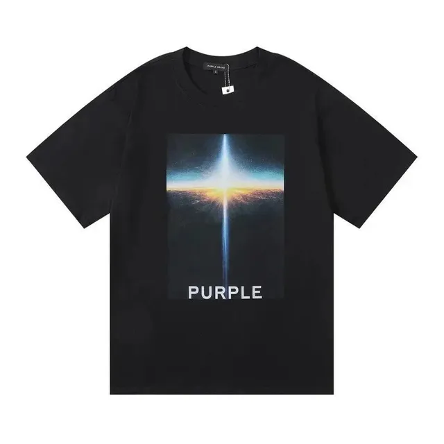 Purple Brand Graphic Tee Space Beam Print
