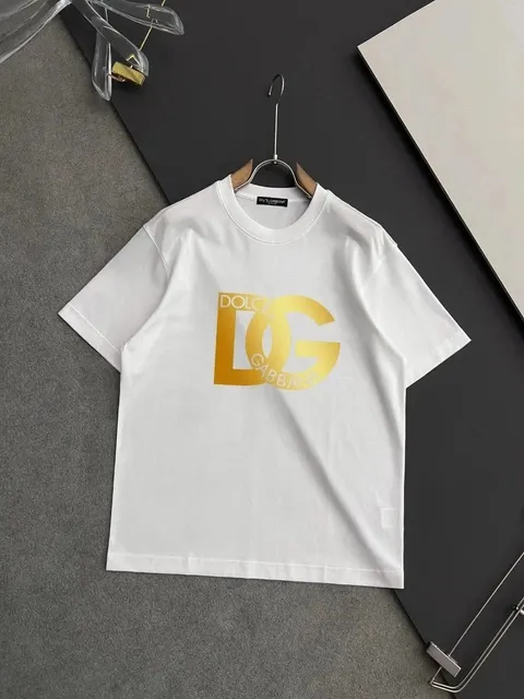 Dolce & Gabbana Logo T-Shirt Gold DG Print