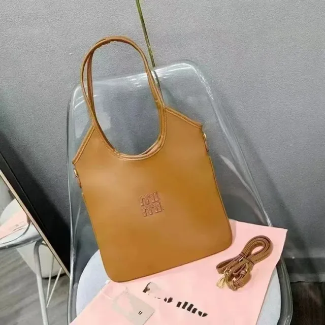 Miu Miu Tote Bag Embossed Logo