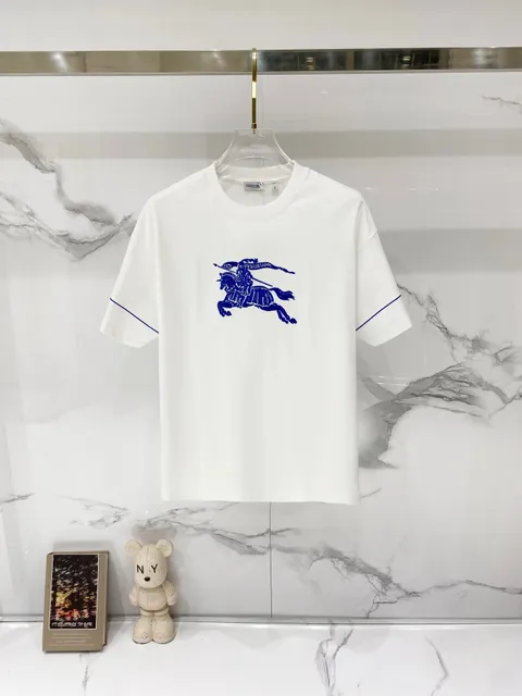 Burberry Equestrian Knight Tee Navy Print