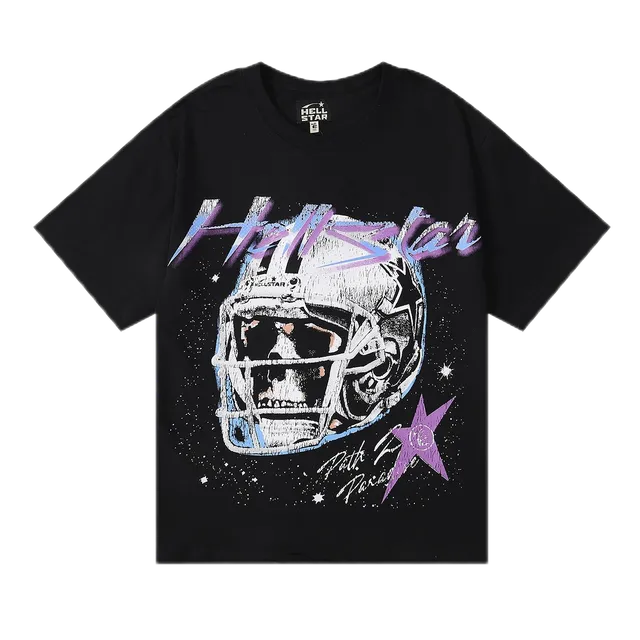 Hellstar Graphic Tee Skull Helmet Print