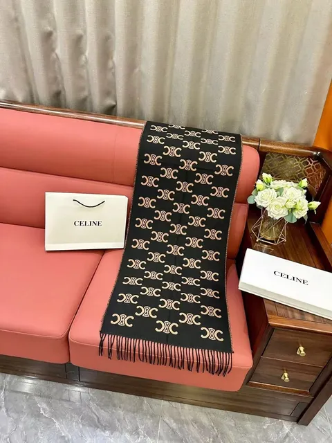 Celine Logo Scarf CC Monogram