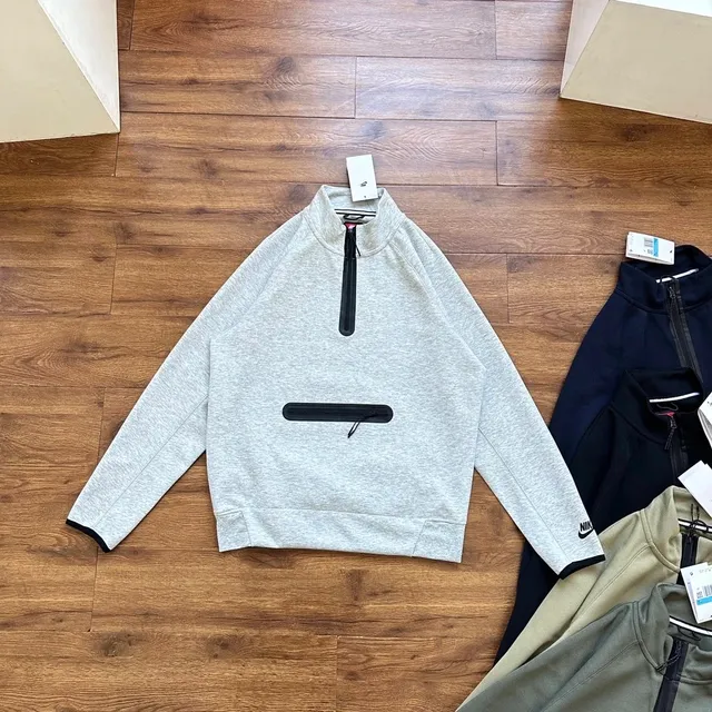 Nike Tech Fleece Half-Zip Heather Grey