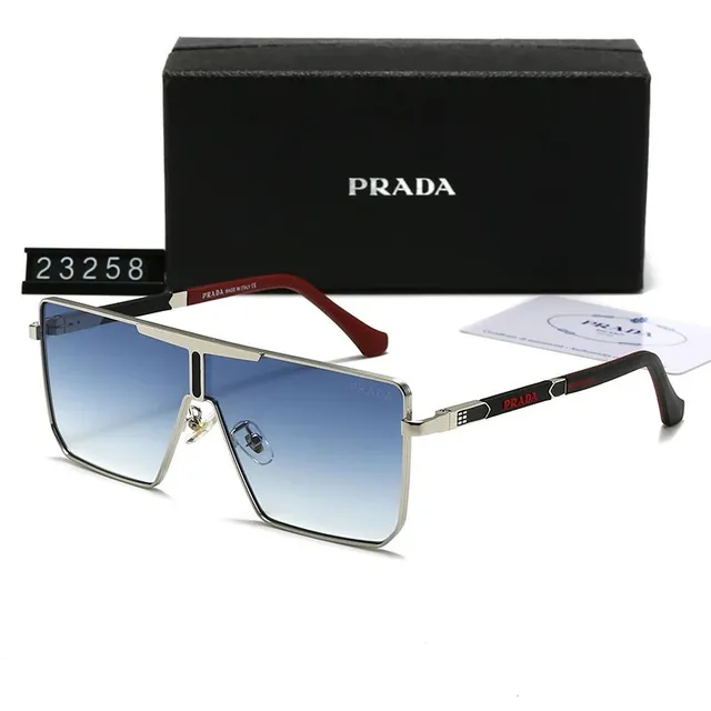 Prada Shield Sunglasses Gradient Blue Lens