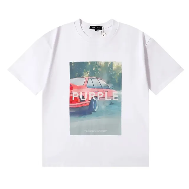Purple Brand Graphic Tee Car Print