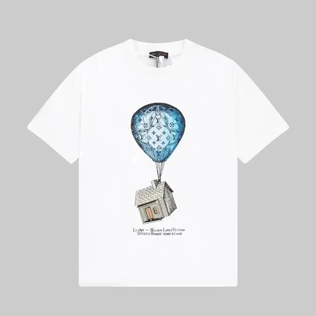 Louis Vuitton Hot Air Balloon T-Shirt House Print