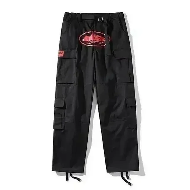 Corteiz Cargo Pants Red Lip Print