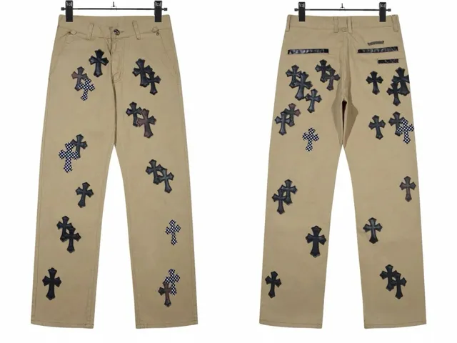 Chrome Hearts Cross Patch Trousers Multi Cross