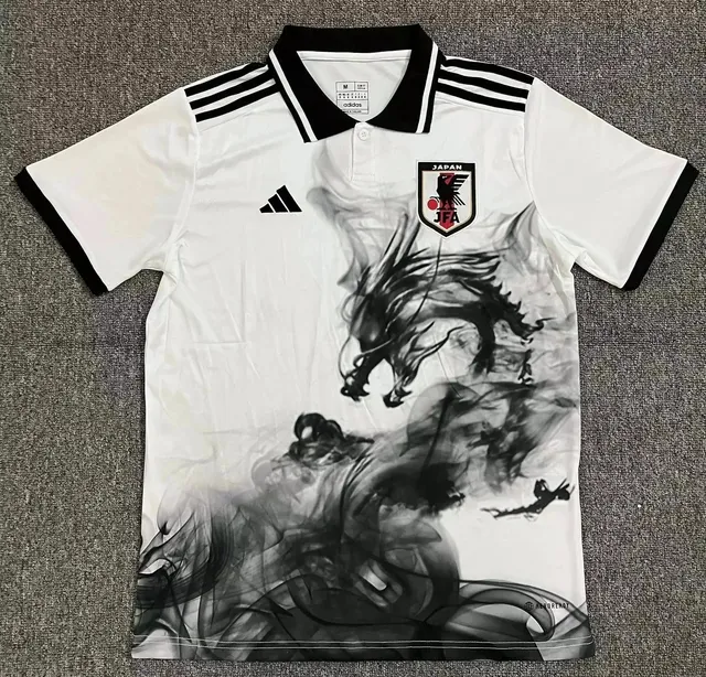Adidas Japan National Team Jersey Ink Dragon Print