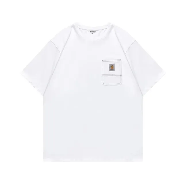 Carhartt Pocket T-Shirt White with Logo Patch