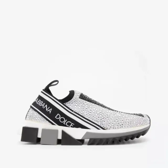 Dolce & Gabbana Sneaker Crystal-Embellished Slip-On