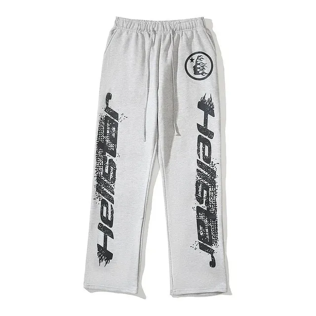 Hellstar Graphic Sweatpants Flame Logo Print