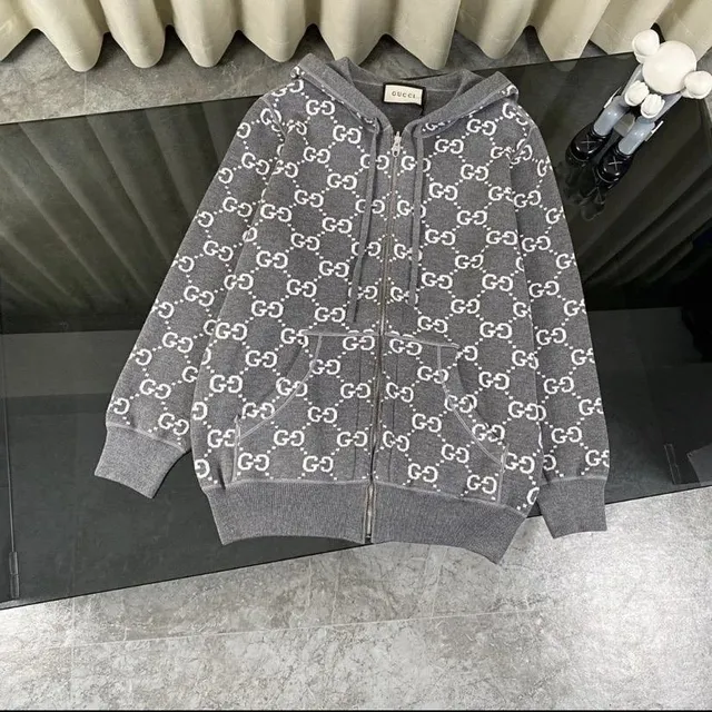 Gucci Zip-Up Hoodie GG Monogram