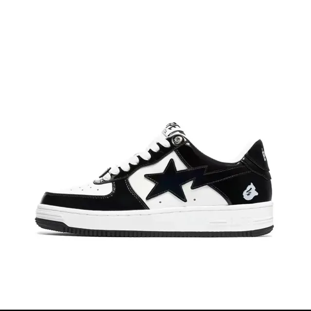 BAPE Shark Low Black White