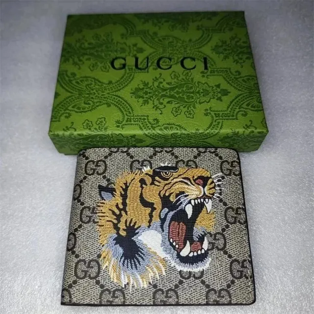 Gucci Tiger GG Marmont Wallet Embroidered Tiger