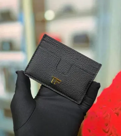 Tom Ford Card Holder Grained Leather