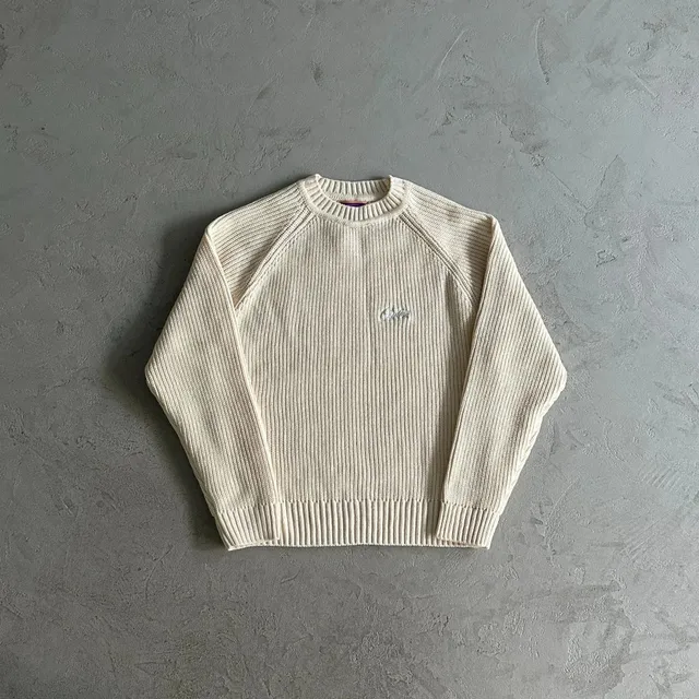Corteiz Ribbed Crewneck Sweater Embroidered Logo