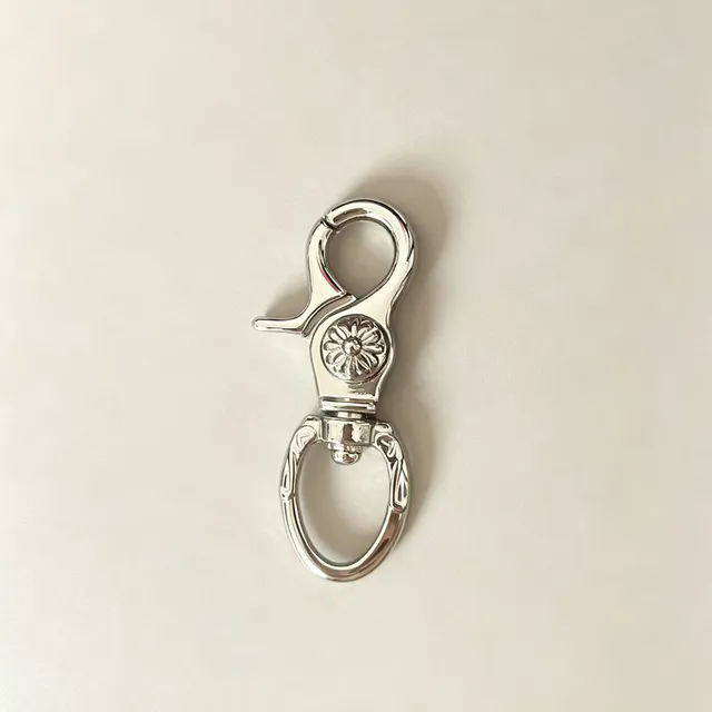 Chrome Hearts Swivel Hook Daisy Engraved