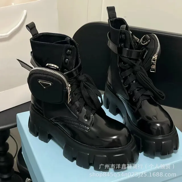 漆皮短靴