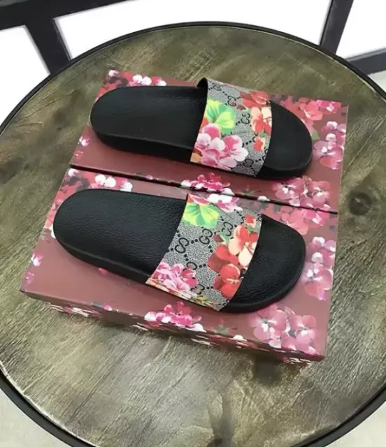 Gucci Slide Sandal Floral GG Web