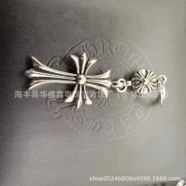 Chrome Hearts Cross Pendant Classic Cross with Floral Charm
