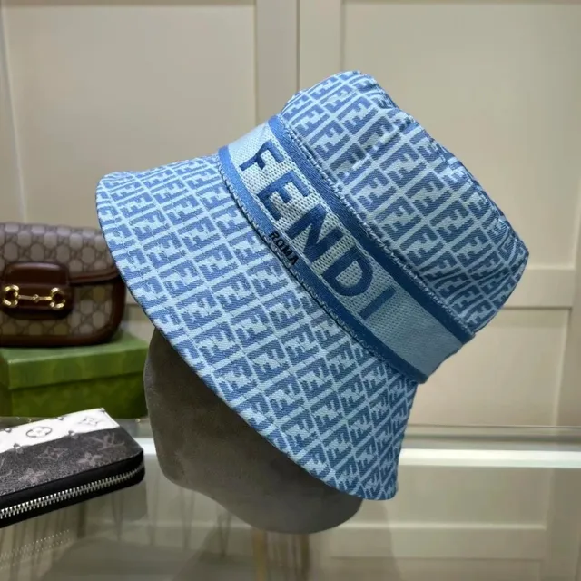 Fendi Bucket Hat FF Logo Monogram