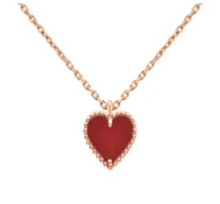 Van Cleef & Arpels Alhambra Heart Pendant Carnelian