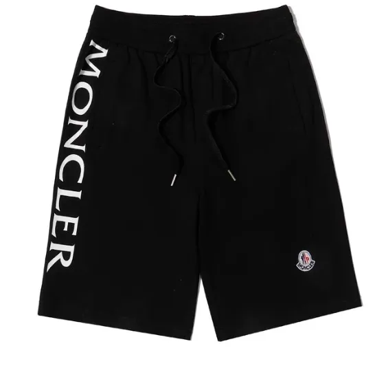 Moncler Logo-Print Shorts Side Logo