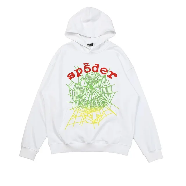 Sp5der Hoodie Spider Web Gradient Print