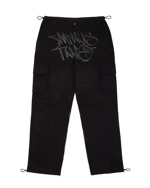 Minus Two Cargo Trousers Smileys Tag Print